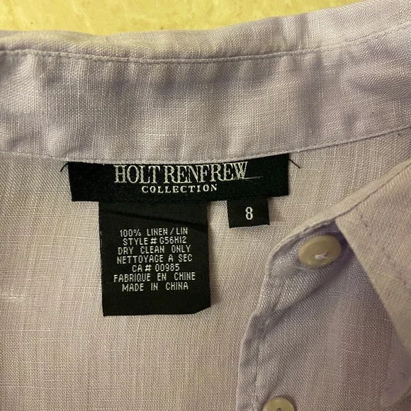 Holt Renfrew Linen Shirt, XS / S - Picture 5 of 5